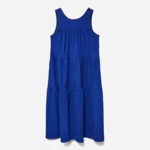 Everlane The Weekend Tiered Dress XS Midnight blue